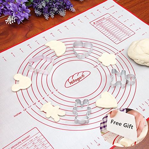 Tapis de Cuisson Patisserie en Silicone Anti-adhésif Réutilisable Baking Mat Fondant Pâte, 100% SANS Bisphénol-A (BPA),avec Mesure, 60 x 40 cm (Rouge+Grattoir Cadeau) - Cuisine A Vivre Tapis de Cuisson Patisserie en Silicone Anti-adhésif Réutilisable Baking Mat Fondant Pâte, 100% SANS Bisphénol-A (BPA),avec Mesure, 60 x 40 cm (Rouge+Grattoir Cadeau)