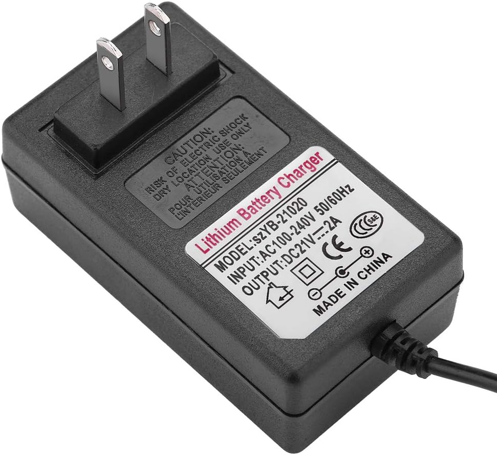Universal Power Adapter, AC 100-240V DC 21V 2A Safe Charge Replacement Power Supply Adapter Lithium-ion Battery Charger for Household Electronic Devices.(us Plug): Home Audio & Theater