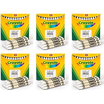 Amazon.com: Crayola Bulk Buy Crayola Regular Size Bulk White Crayons 12 ...