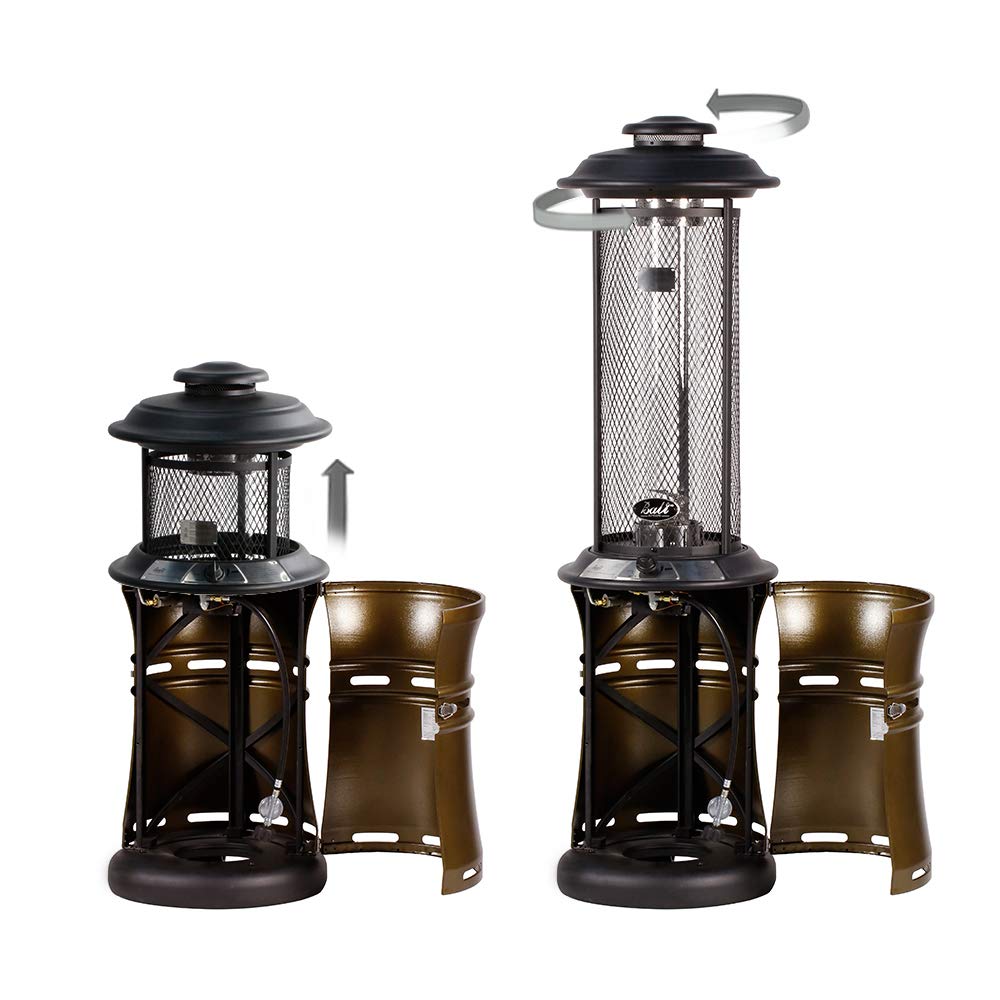 Bali Outdoors Propane Patio Heaters Floor Standing Round Dancing