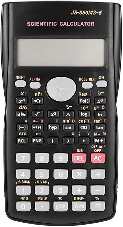 Zouzeog Mini Scientific Calculator Battery Operated Large Button Basic Standard Calculator Js 350ms 5 Amazon Co Uk Office Products