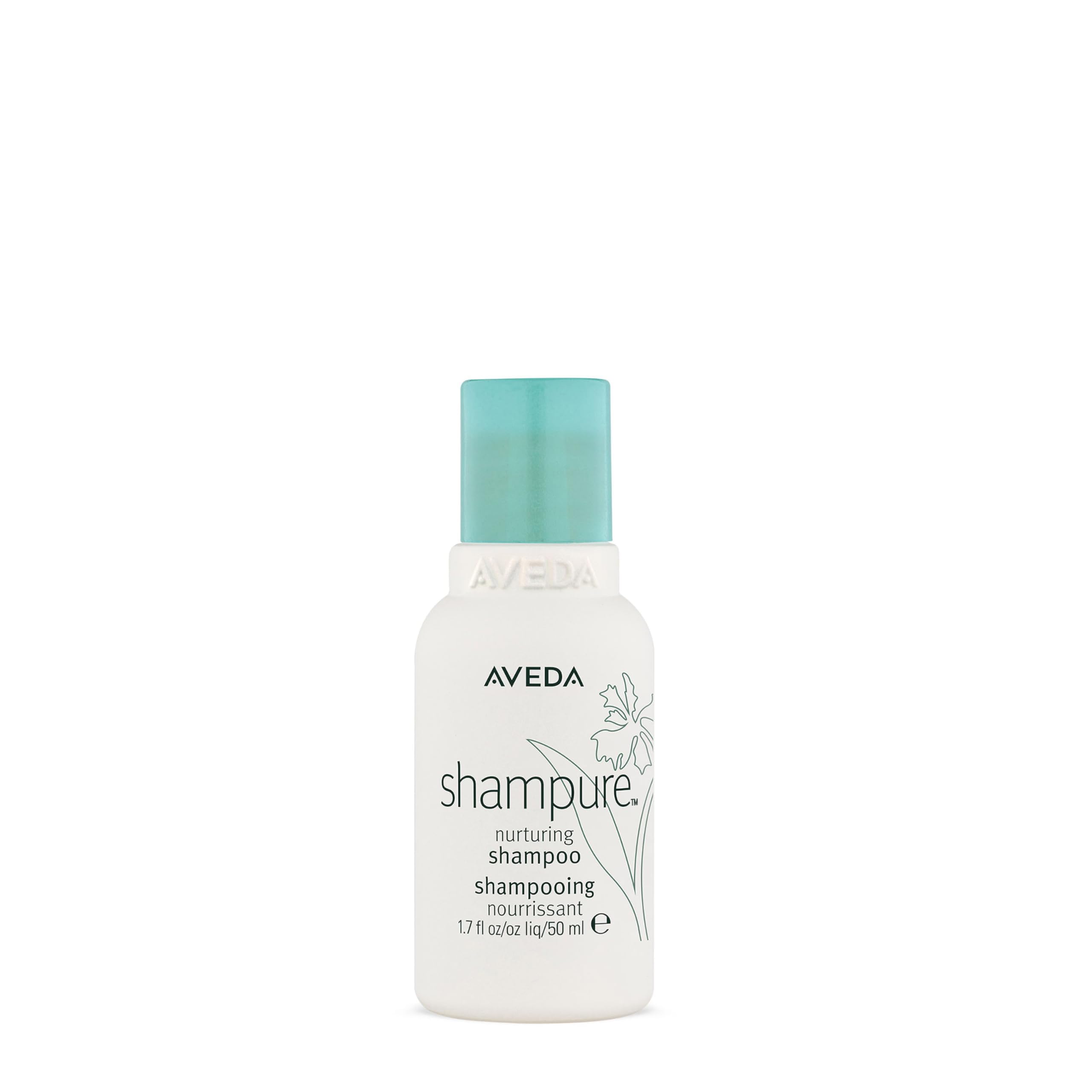 Aveda Shampure Nurturing Shampoo for Fine to Medium Hair | Gently Cleanses Hair | Daily Shampoo | 96% Naturally Derived* | Calming Aroma of Lavender & Ylang Ylang, 50ml