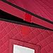 Elf Stor 1046 Ornament Storage Chest with Lid and 24 Extra Large Individual Compartments-Stackable Organizer Cube in Red, Case