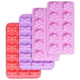homEdge Puppy Dog Paw and Bone Silicone Molds, Set of 4PCS | Non-Stick, Food Grade Silicone, For Chocolate, Candy, Jelly, Ice
