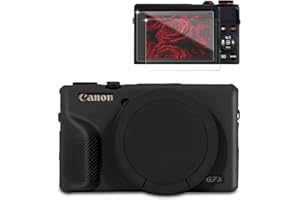 Frevyve Case for Canon G7X Mark III Camera, Soft Silicone Protective Case, Powershot G7X Mark III Sleeve with Removable Lens 