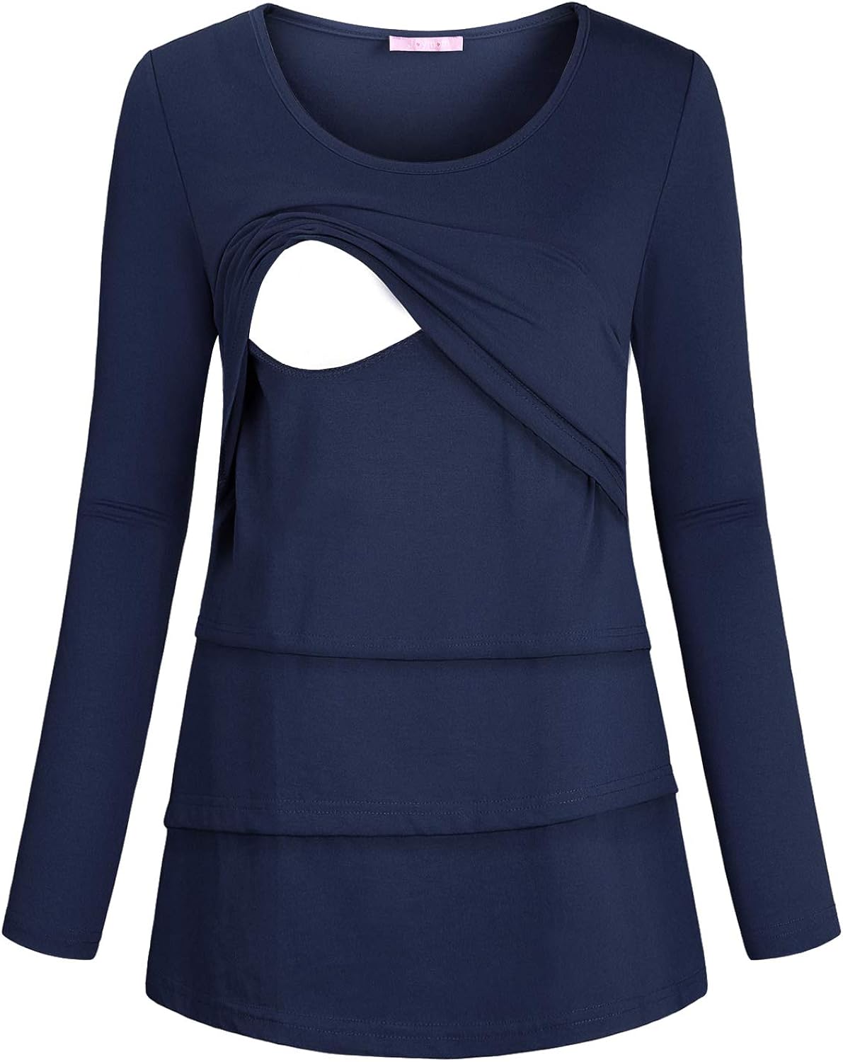 JOYMOM Maternity Long Sleeve Nursing Tops Casual Shirts for Breastfeeding