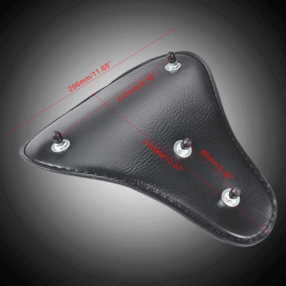 KATUR Motorcycle Slim Synthetic Leather Seat Brown Crocodile Mounting Cover Cowl Pad For Most of the Solo Passenger Harley Sportster Bobber Chopper Custom - Image 5