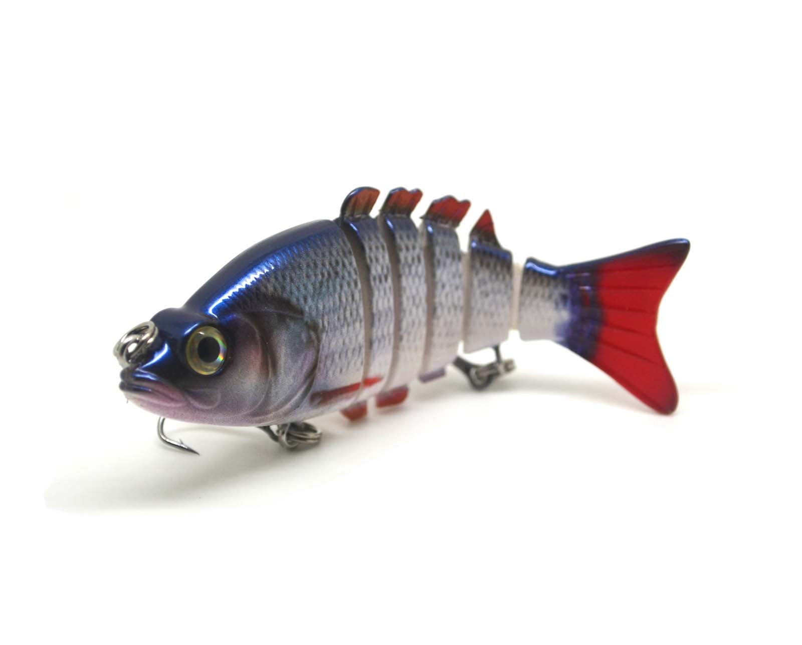 FISHIN ADDICT Swimbait Multi Jointed fishing Lure realistic dace roach pattern and swim action 83mm 12 grams