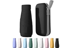 Mustarpicking UPF50+ Mini Travel Sun Umbrella for Purse With Case,Small Compact UV Umbrella Protection Sun,Lightweight Portable Parasol Windproof for Women Men Kids