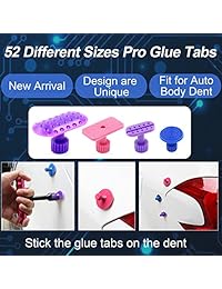 AI herramientas para remover la reparación de abolladuras de carrocería sin pintura de 92 piezas, juego de extracción de abolladuras para autos, martillo de abolladuras para puertas de autos, extractor de pegamento, juego de inicio para daño por granizo y