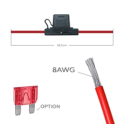 Waterproof in-line Maxi LED Fuse Holder,12 AWG for