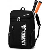 Tennis Backpack with Shoe Compartment,Tennis Bag for Women and Men to Hold Tennis Racket, Pickleball Racket,Badminton Racquet and Other Accessories