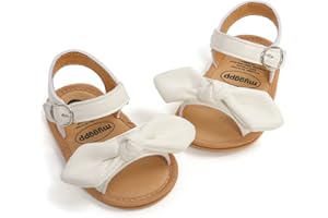 Myleleya Infant Baby Boys Girls Sandals Summer Baby Wedding Dress Flat Shoes Newborn Crib Shoes First Walkers Prewalkers Shoes