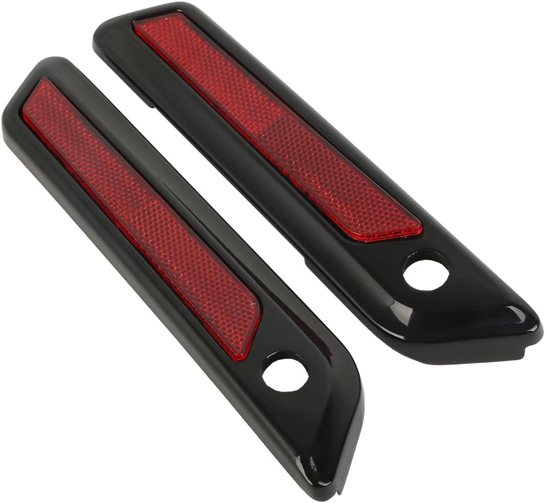 XMTMOTO Saddlebag Saddle Bag Hinge Latch Covers fits for Harley Davidson Touring