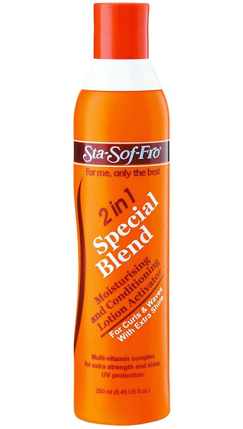 Sta Sof Fro 2 in 1 Special Blend Moisturising and Conditioning Lotion Activator, Curl activator for curly hair, Curl defining cream 250 ml
