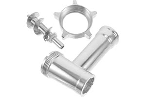MOLUCKFU Electric Meat Grinder Replacement Parts Set Aluminum Alloy Grinder Tube with Sausage Stuffer, 3pcs