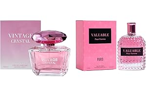 2PCS Perfume Set for Women - Floral Fragrance with Vanilla,Sweet Fruity Scent Eau De Parfume 3.4 Fl Oz Each Women's Cologne C