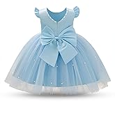 NNJXD Baby Girl Birthday Party Tutu Gown Bowknot Toddler Girls Pageant Princess Tulle Wedding Gown