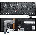LXDDP Laptop Replacement US Layout Backlit Keyboard for Lenovo ThinkPad T460s T470s (Not Fit T460 T460p T470 T470p) 00PA452 00PA482 SN20H42364, Black