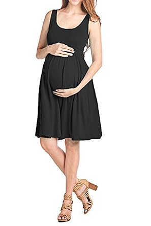 Amazon Com Women Baby Shower Dress Solid Color Mother Maternity