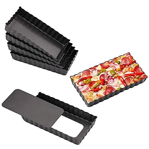 Gutsdoor Mini Tart Pan Square Inch with Removable Bottom Quiche