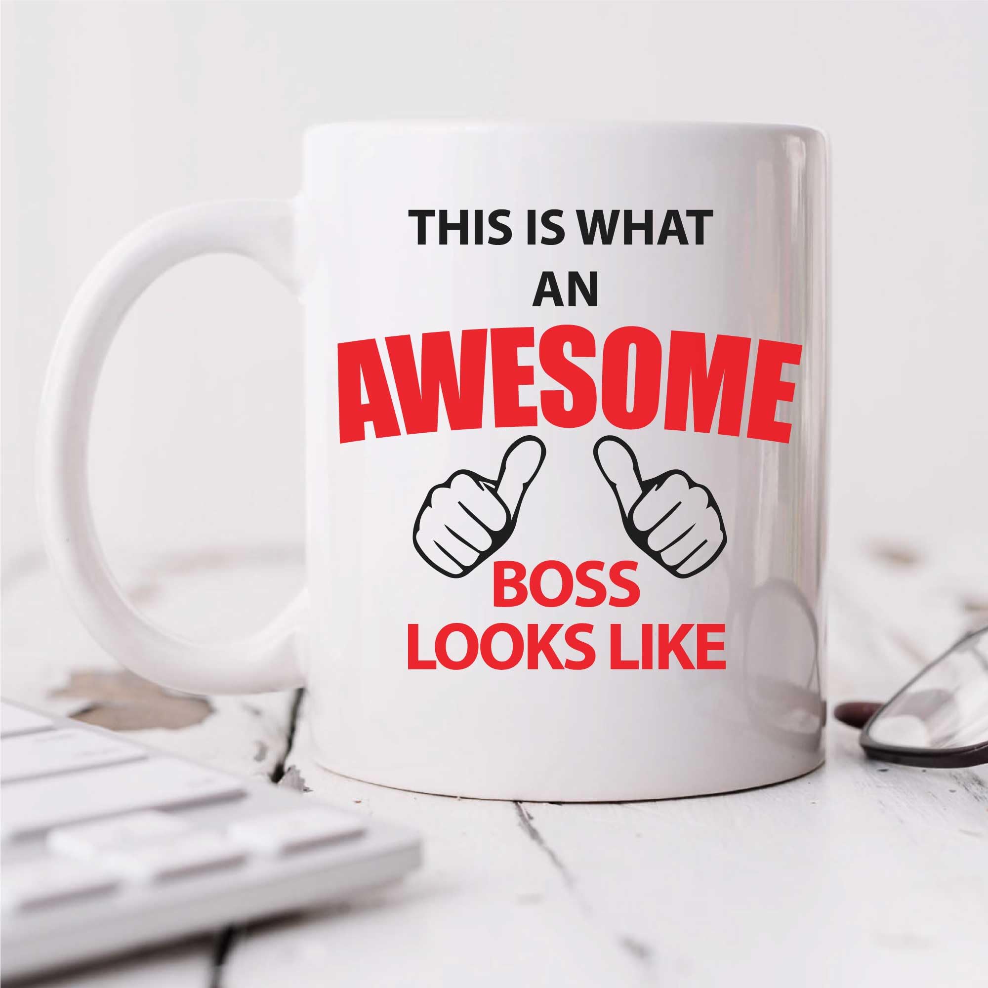 60 Second Makeover Limited This is What an Awesome Boss Looks Like Mug Colleague Gifts Work Coworker Boss Gifts Co-Worker Manager Leaving 11oz Ceramic Coffee Cup Dishwasher and Microwave Safe