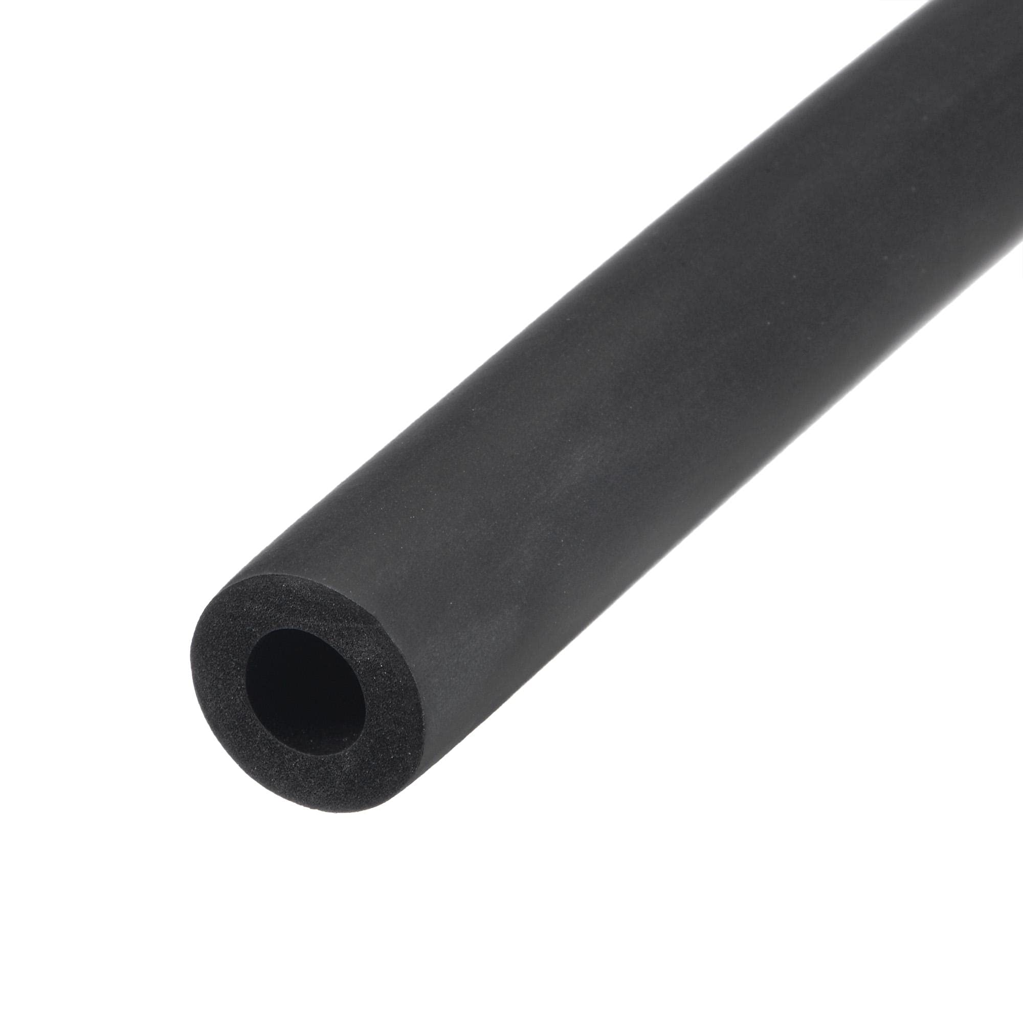 sourcing map Foam Tubing for Handle Grip Support, Pipe Insulation, 3/8"(10mm) ID 20mm OD 2m Length Black