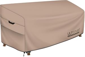 ULTCOVER Waterproof Outdoor Sofa Cover - Heavy Duty Patio Bench Covers 58W x 28D x 35H inch