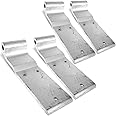 4PCs Aurora Aluminum Metallic Mill Pines Style 3-Hole 2-5/8" x 8-5/8" Door Hinge Semi Commercial Truck Trailer