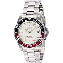 invicta men's 9404 pro diver collection automatic silver tone watch