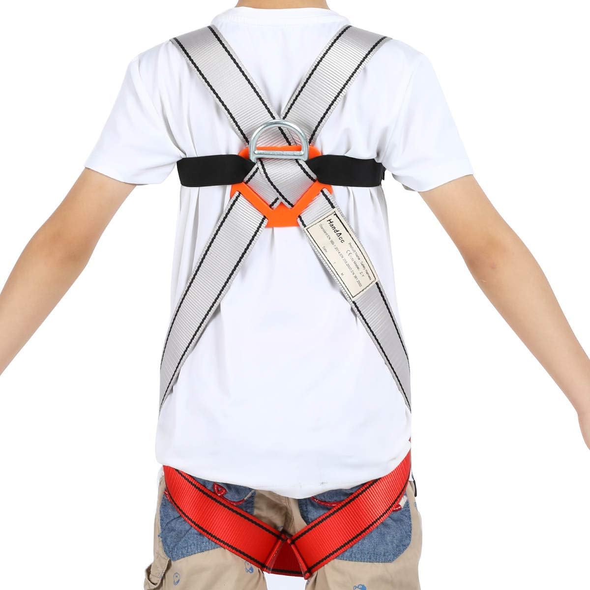 HandAcc Kids Full Body Harness, Youth Climbing Safety Harness Seat Belts for Outdoor Expanding Training Caving Rock Climbing Rappelling Equipment : Sports & Outdoors