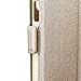 Galaxy S6 Case, EnGive Premium Slim Flip Imitation Leather Cover for Samsung Galaxy S6 G920 (Gold)