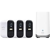 eufy Security, eufyCam 2C Pro 3-Cam Kit, Wireless Home Security System with 2K Resolution, 180-Day Battery Life, HomeBase S38