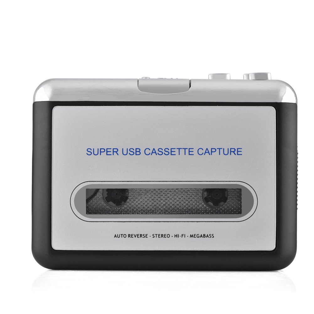 YOUTHINK Cassette Player, o Music Player to PC MP3 CD Converter Portable Cassette Player with Headphones No Drivers Required