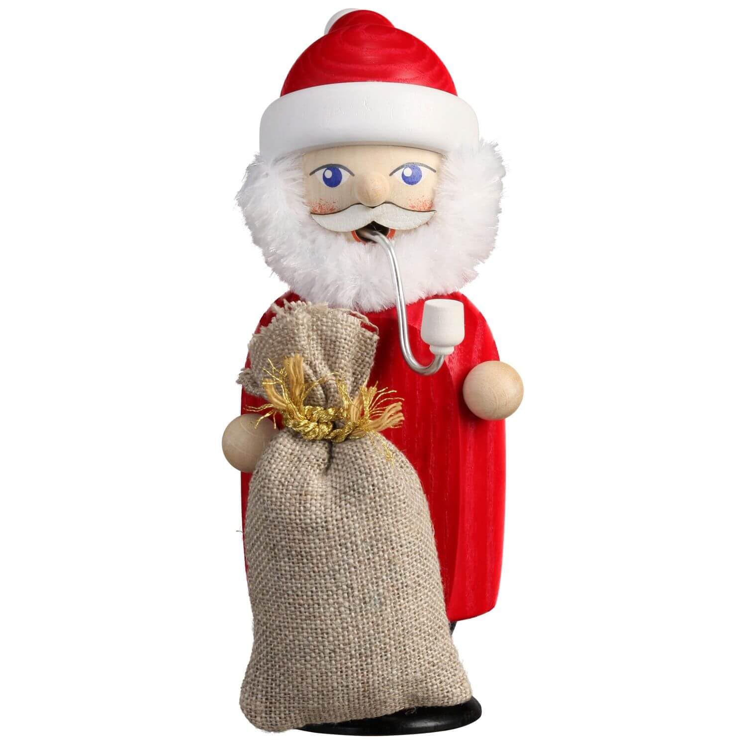 Seiffener Volkskunst Smoker - Santa - 14 cm / 5.5 inch
