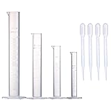 Young4us Measuring Cylinder Set, 4 Sizes Graduated