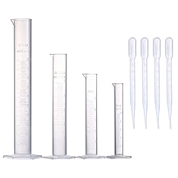 Young4us Measuring Cylinder Set, 4 Sizes Graduated