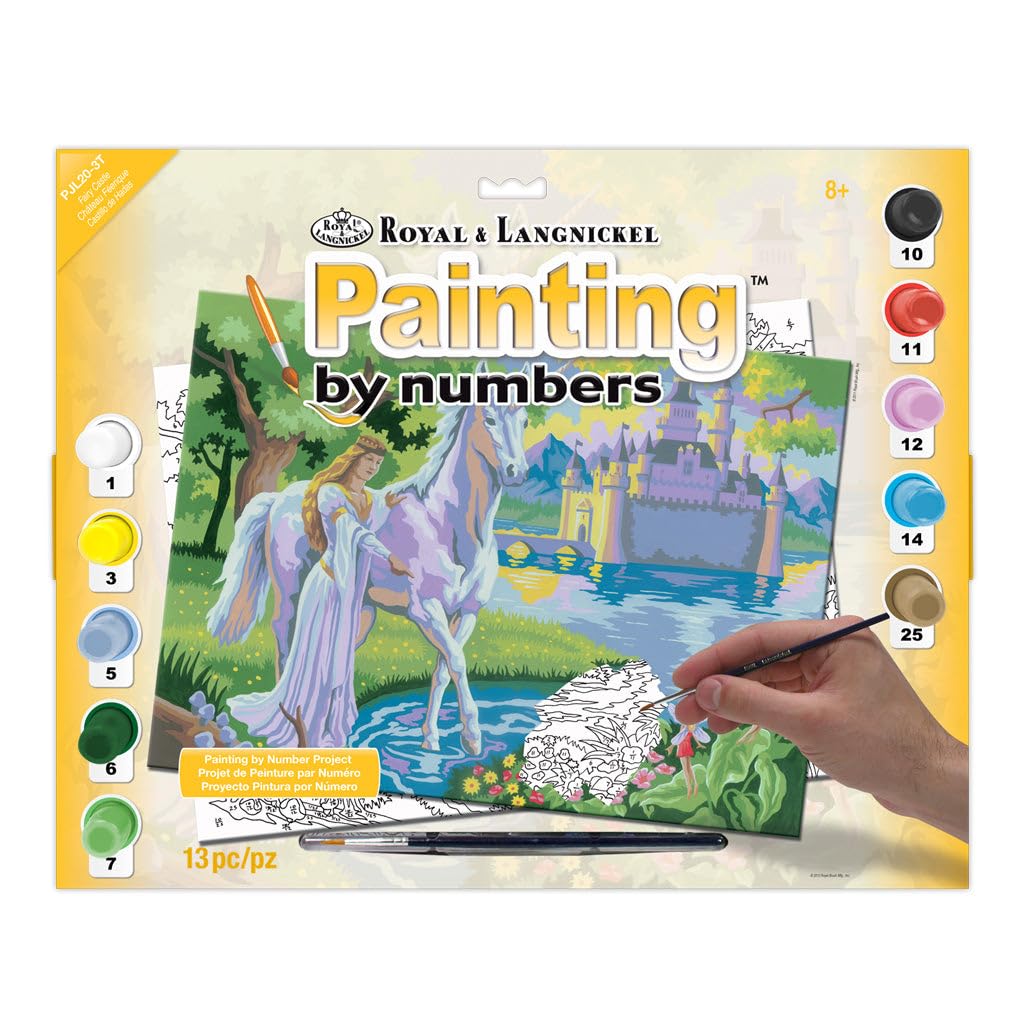 Royal & Langnickel PJL20 Fairy Castle Painting by Numbers Kit