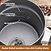 CHULUX Electric Milk Frother,Warmer and Heater 3-in-1 with Whisks,Soft Foam for Coffee,Cappuccino,Latte and Hot Chocolote,Auto Shut-Off and Strix Temperature Control