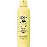 Sun Bum Kids SPF 50 Clear Sunscreen Body Spray - 6 oz | Wet or Dry Skin Application, Broad Spectrum with Vitamin E, Hawaii Act 104 Compliant (Without Octinoxate &amp; Oxybenzone)