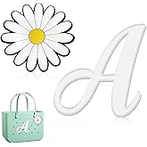 Hroatpk 2pcs Charms for Bogg Bag, Letter Charms Decorative Accessories | Compatible with Bogg Bag, Alphabet Lettering Insert for Handbag, Beach Bag, Rubber Tote