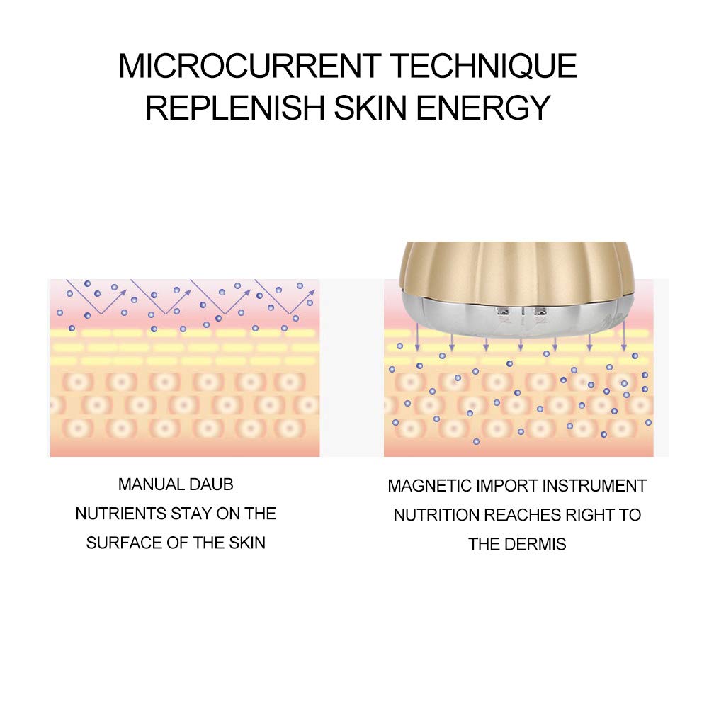 Skin Rejuvenation Beauty Instrument, Magnetic Import Vibration Instrument for Skin Tightening Anti-Wrinkle Massage Beauty Instrument: Beauty