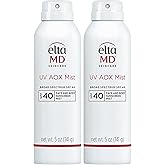 EltaMD UV AOX Mist Mineral Sunscreen Spray SPF 40, Broad Spectrum Face and Body Sunscreen with Zinc Oxide, 100% Mineral Active, Hydration Boost with Antioxidants, Moisturizer with SPF 40, 5 oz