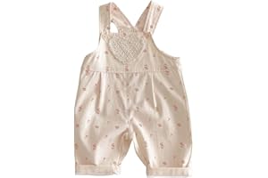 Toddler Girls Cute Love Overalls Baby Floral Sleeveless Jumpsuits Summer Flower Trendy Casual Baggy Romper Pants