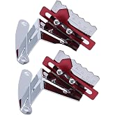 2 pcs/set SHLPDFM Chrome SB Chevy Timing Tab Marker Adjustable Pointer 8" Balancer Fits for SBC 283 305 327 350 383 Chain Cover Tabs