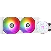 Thermalright Aqua Elite 240 White ARGB V4 CPU AIO Cooler, 240mm Liquid Cooling, Pump Head Speed up to 2600RPM, for AM4/AM5, Intel LGA1851/1150/1151/1200/1700, High Performance Radiator