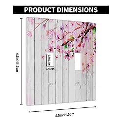 Pznen Peach Blossom 2-Gang Wall Plate Double Toggle