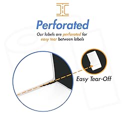 1.5" x 0.5" Direct Thermal Label - Compatible with