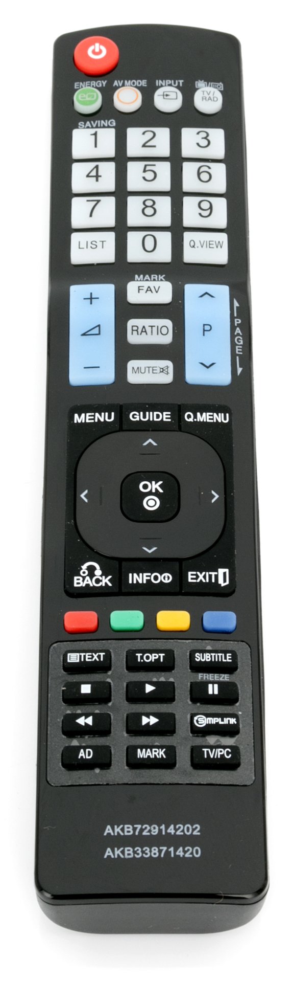 VINABTY Remote AKB72914202 AKB33871420 for LG TV 19LH2000-ZA 19LS4D-ZB 42PG100R-ZA 50PG100R-ZA LGM1962D-WC.AEU M197WDL M197WDP-PC M2062D M2262DL M2262DP-C M227WDP-PC M227WDP-PZ M237WDP-PC M237WD-PZ
