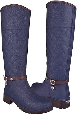 ULAN Botas DE Lluvia para Dama 4284 Mezclilla : Amazon.com.mx: Ropa, Zapatos  y Accesorios